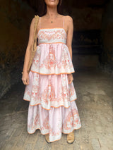 Henrietta Printed Maxi Dress - Pink