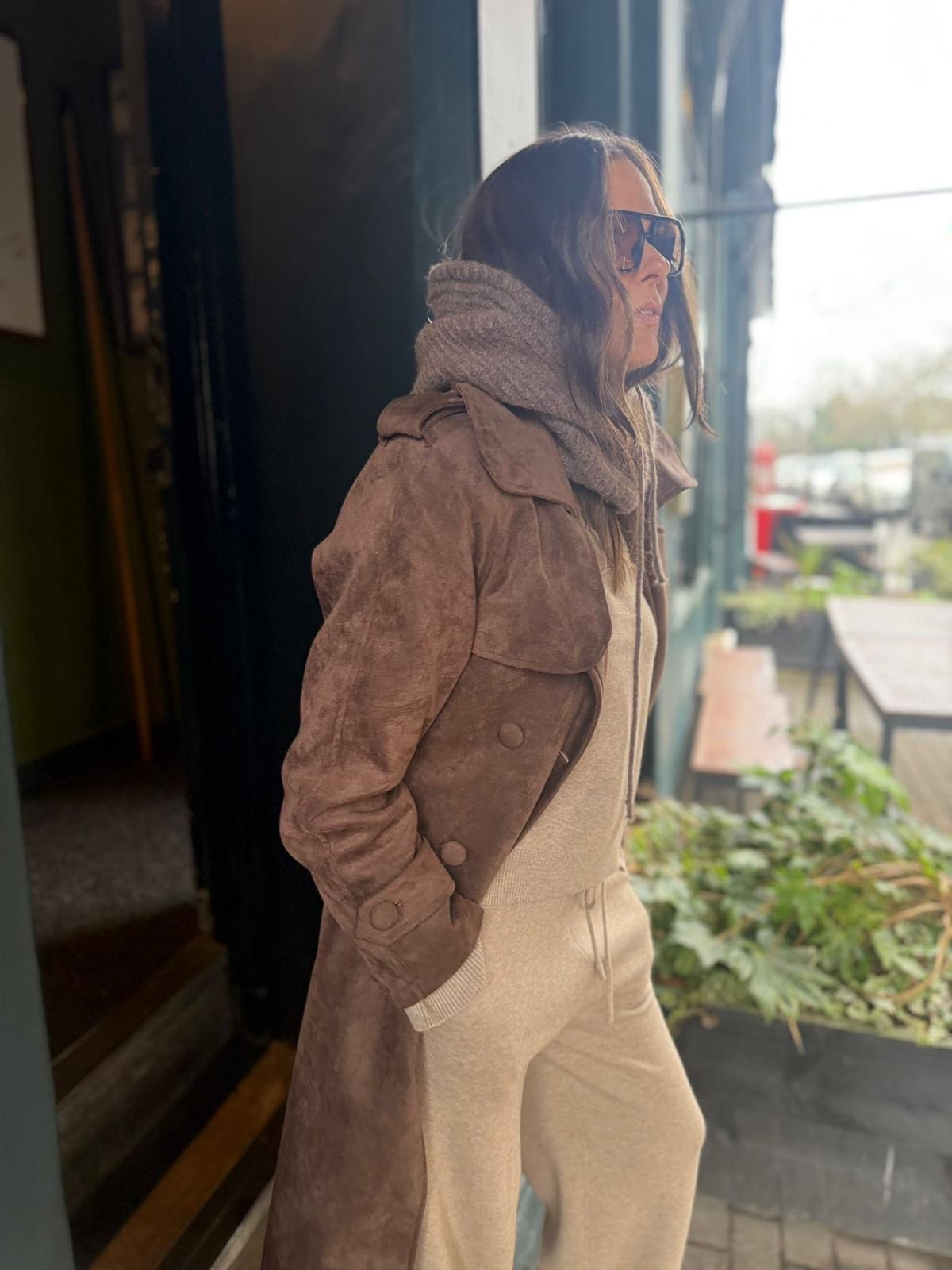 Liv Knitted Hood - Taupe