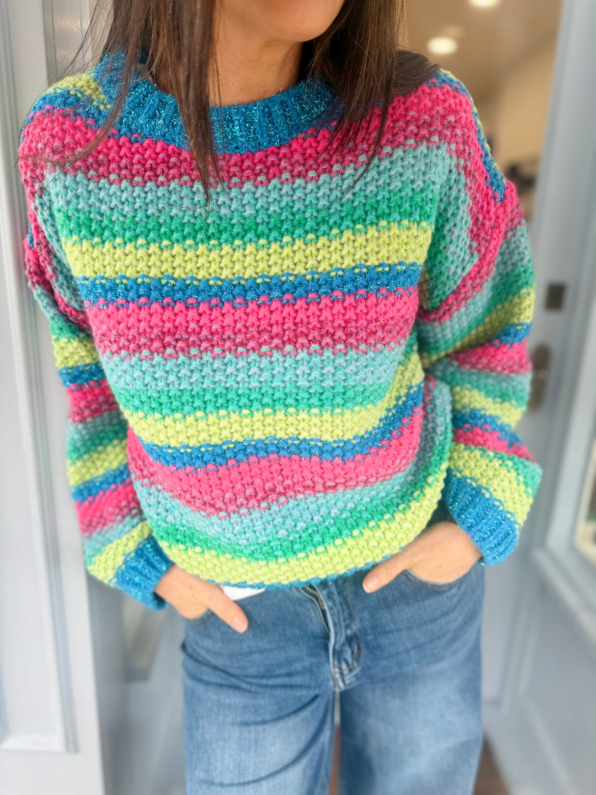 Rainbow Knit - Green