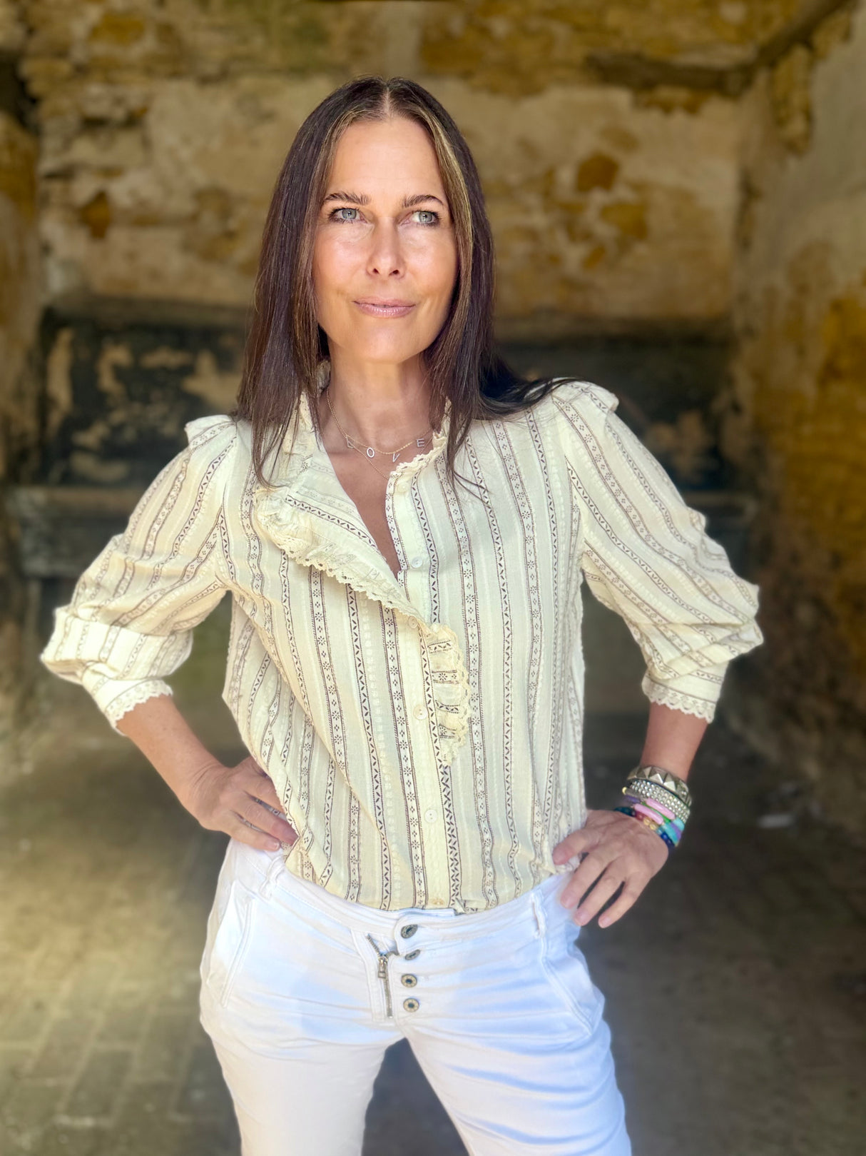 Heath Blouse - chocolate