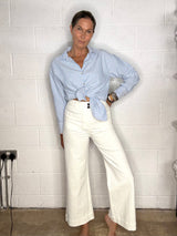 Slim Stripe Essential Shirt - Sky Blue