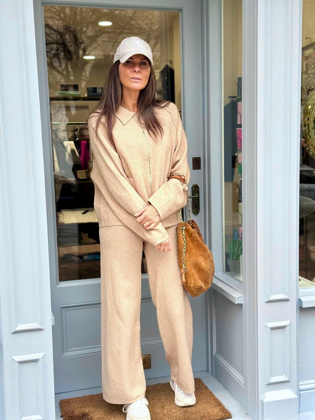 Oriane Knitted Pant - Oatmeal