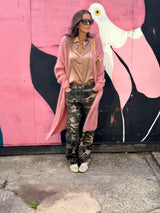 Diane Long Cardigan - Rose