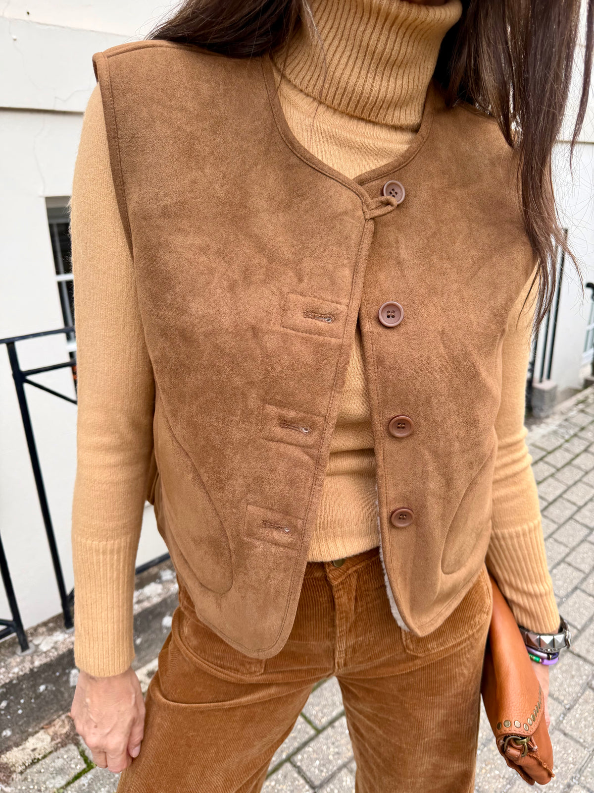 Tess Gilet - Camel