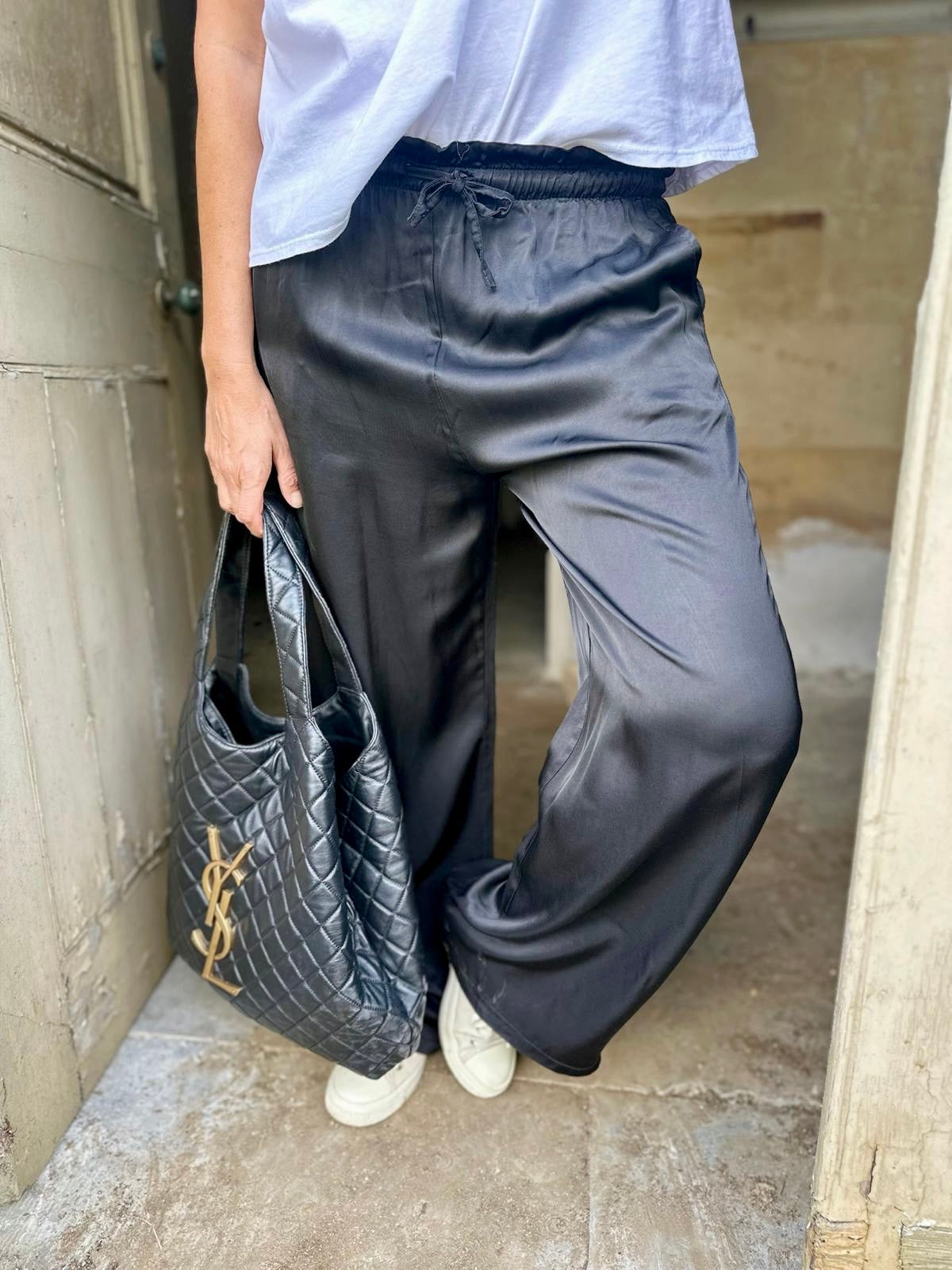 Isobel Tie-Waist Pant Black
