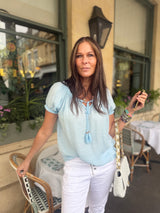 Rhea Light weight Blouse - Baby Blue