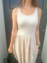 April Dress - Nude