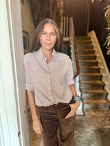 Ellery Stripe Shirt - Sand