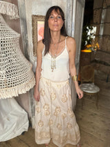 Falda Henley Vainilla