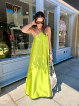 Lottie Beaded Maxi Dress - Lime