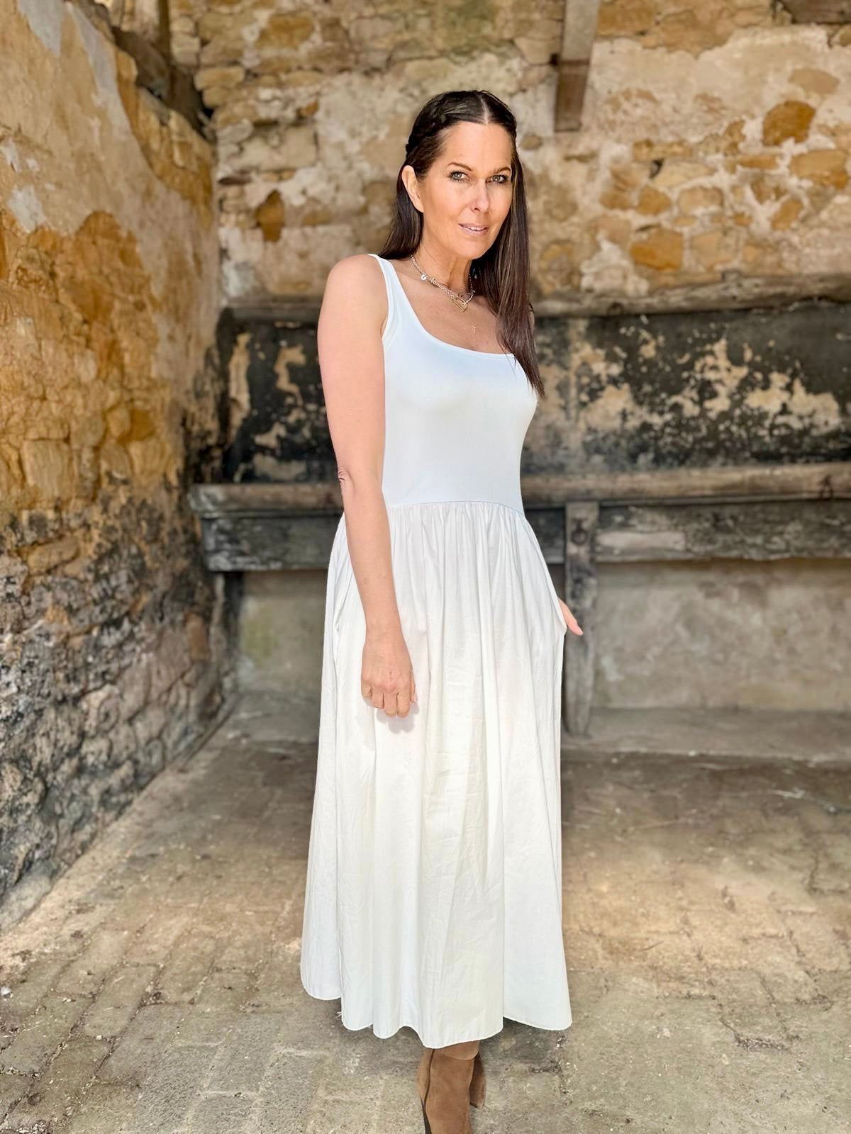 April Dress - Cream