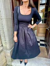 Vestido LS de abril negro