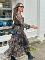 Amelie Maxi Dress - Animal Print