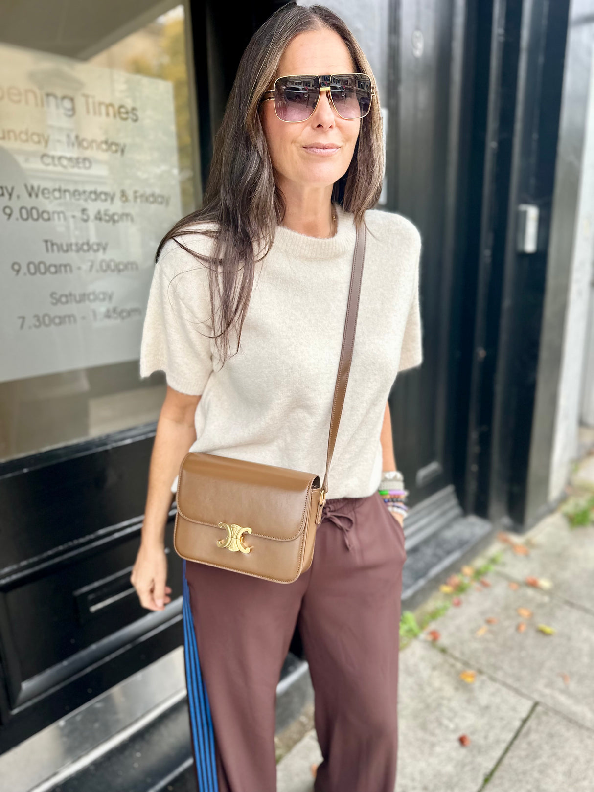 Harriet Short Sleeve knit - Cream