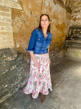 Falda floral vintage Toni - Magnolia