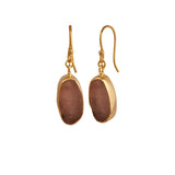Raw Rose Quartz Earrings
