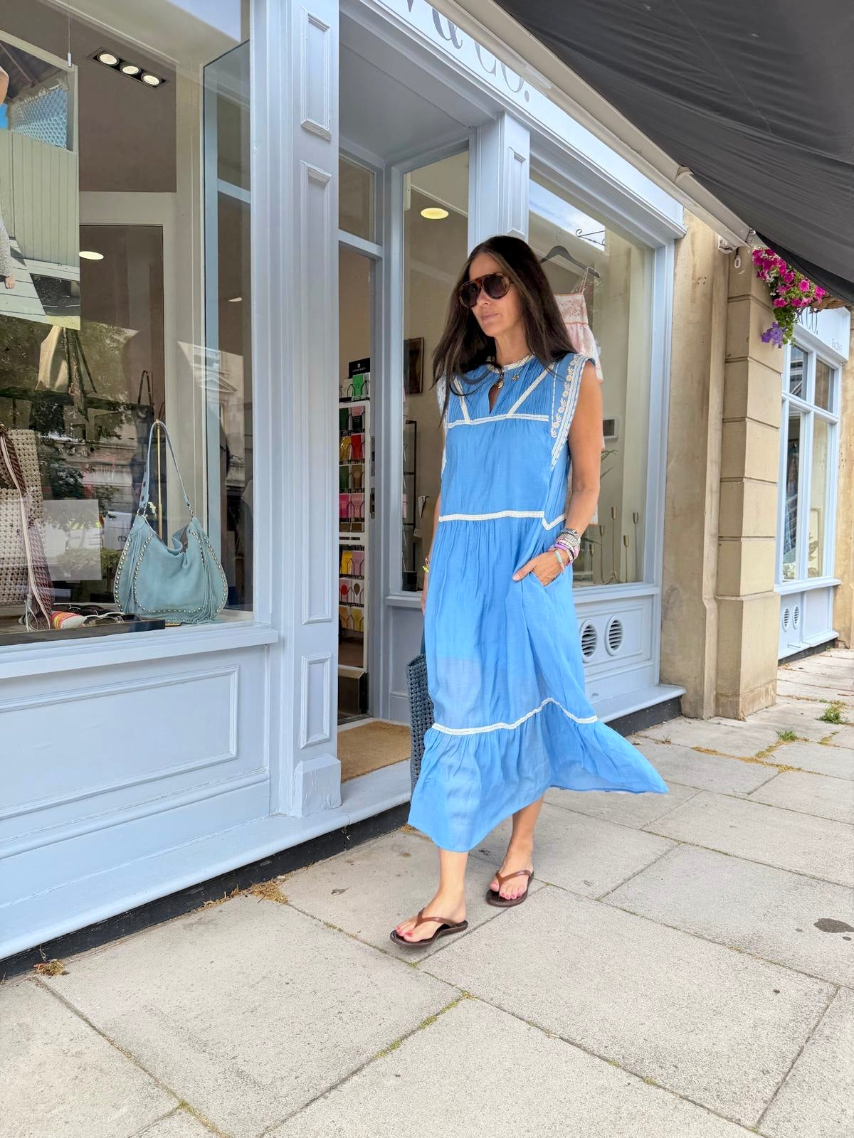 Wisteria Maxi - Sky Blue
