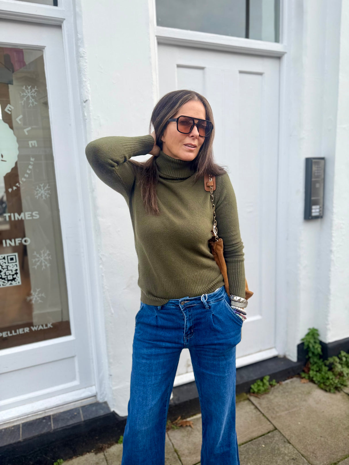 Rita Roll Neck Essential - Khaki