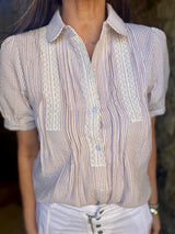 Dorra Short Sleeve Blouse - Camel