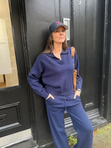 Temper Polo Knit - Navy