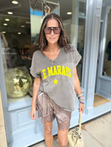 Le Marais Logo Tee - Charcoal