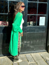 Diane Long Cardigan - Apple