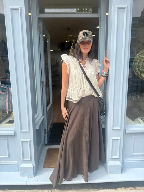 Jade Maxi Skirt - Chocolate