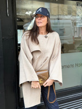 Fliss Knitted Cape with Scarf - Neutral - Limited Edition