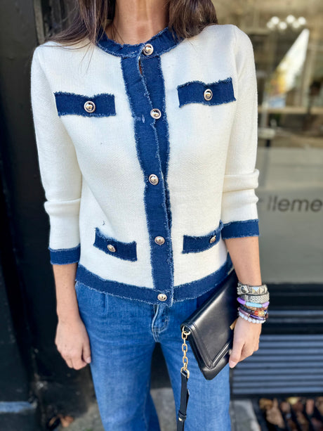 Dune Knitted Jacket - Ivory