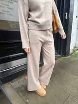 Temper Knitted Jogger- Beige