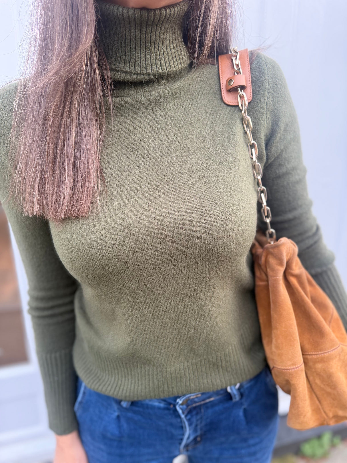 Rita Roll Neck Essential - Khaki