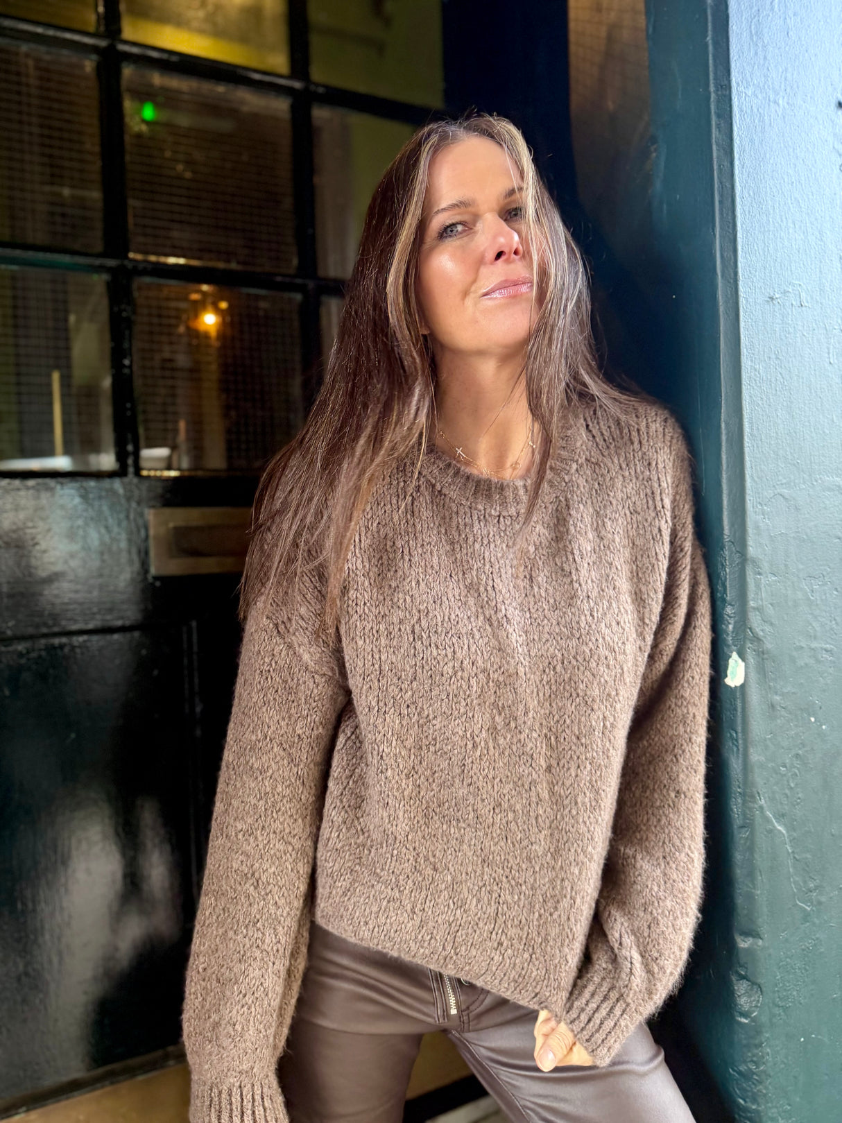 Arlo Wide Sleeve knit - Latte