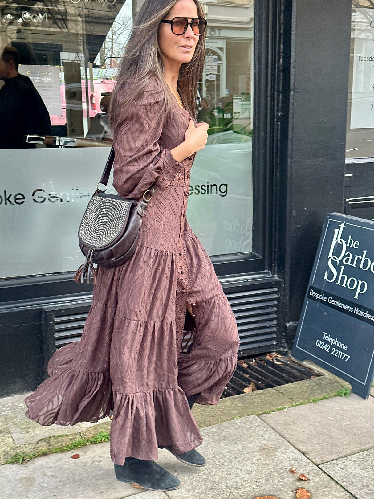 Amelie Maxi Dress - Chocolate