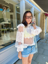 Nicole Sheer Lace Blouse