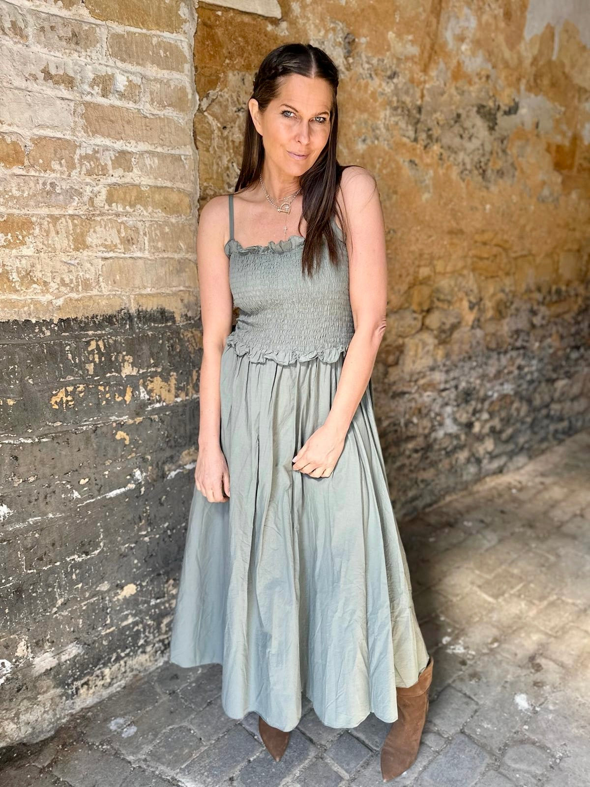 Meadow Maxi Dress - Khaki