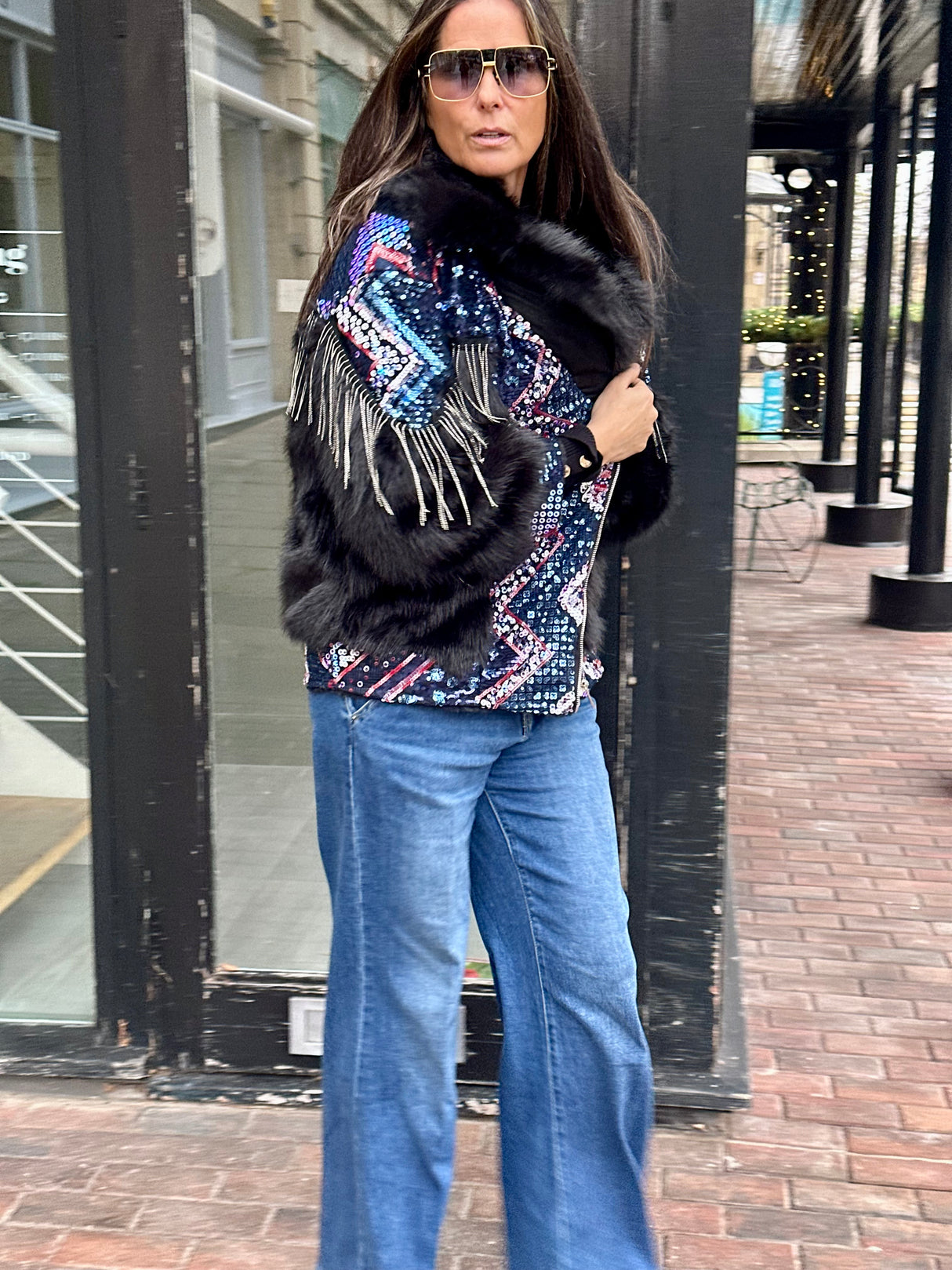 Zoella Embellished Jacket - Black