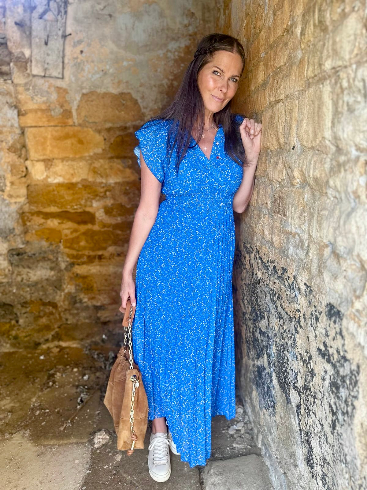 Fawn Maxi Dress - Blue