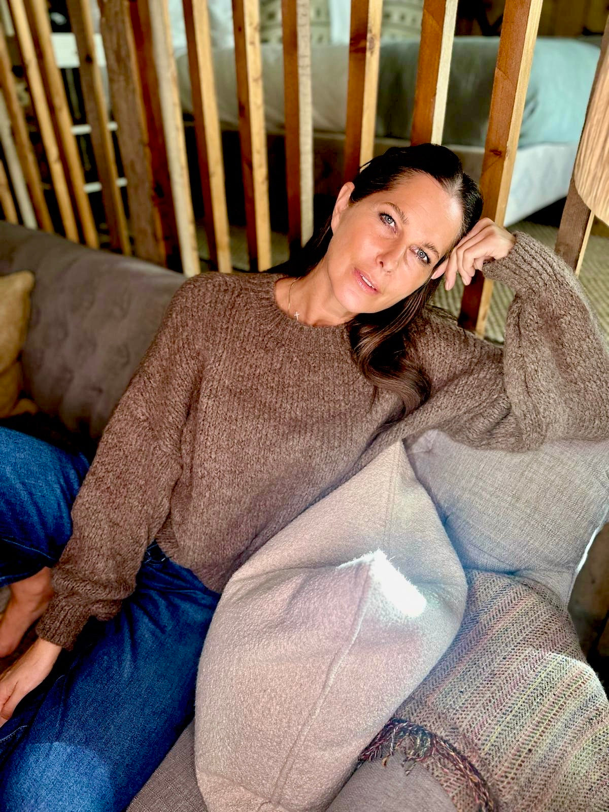 Arlo Wide Sleeve knit - Latte