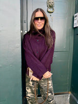 Bond Knitted Funnel Neck Plum