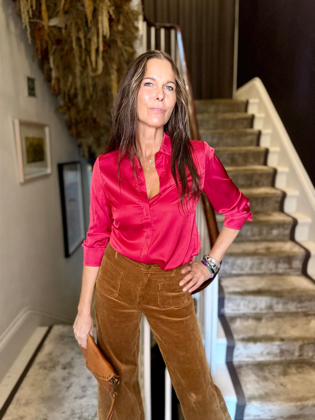 Camille Shirt - Rouge