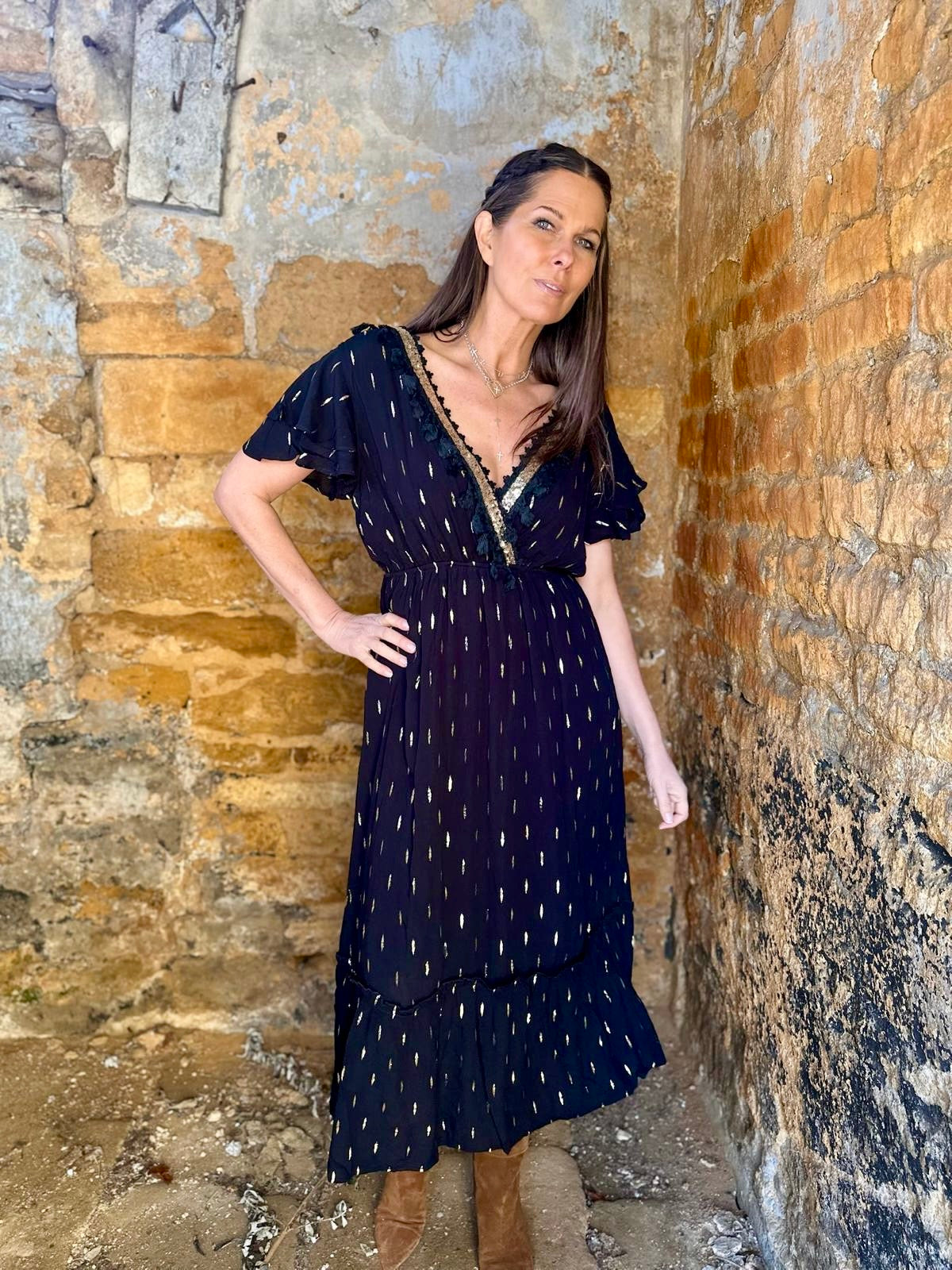 Juniper Maxi Dress - Black