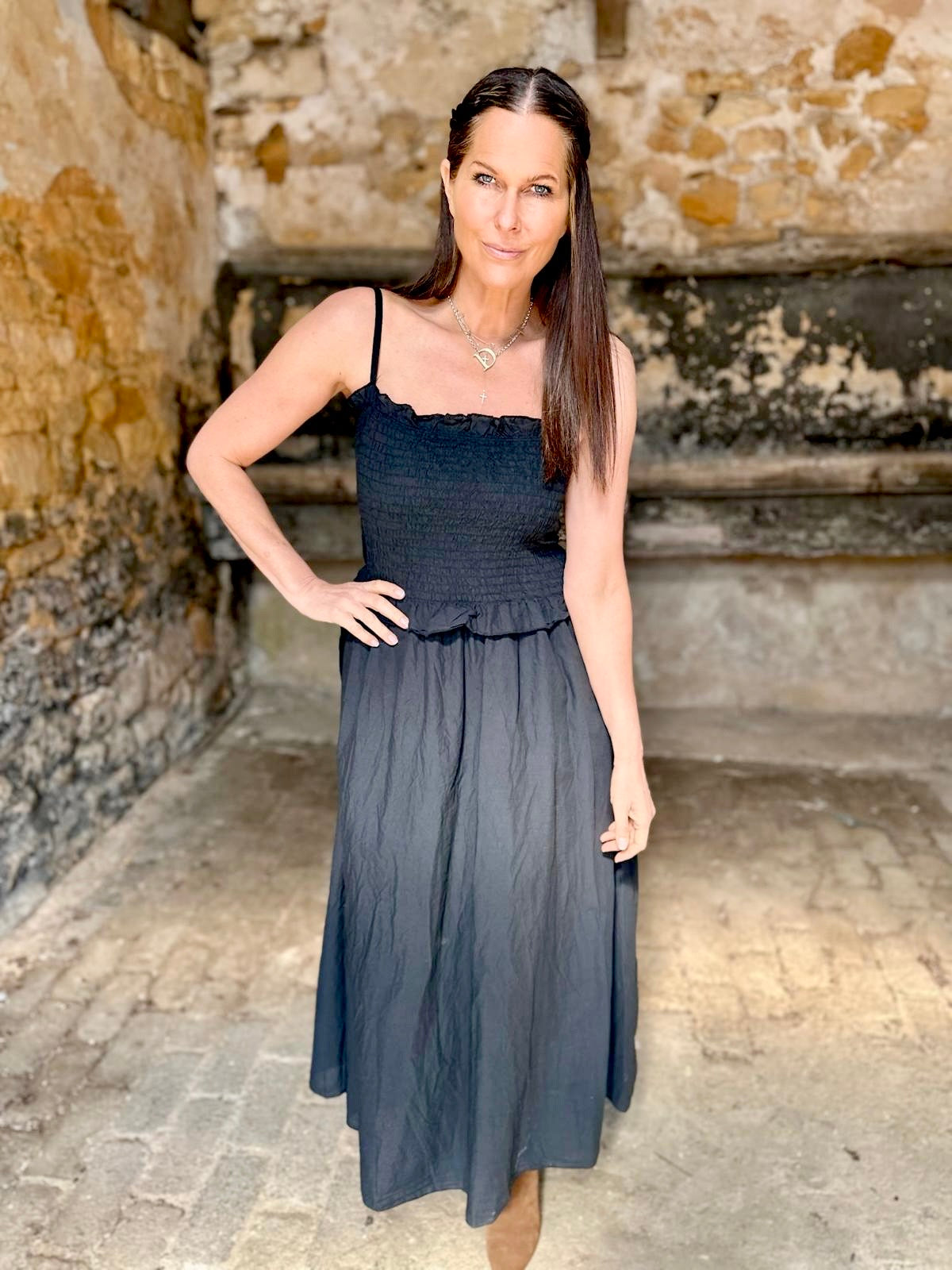 Meadow Maxi Dress - Black