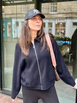 Oriane Zip Knit - Black