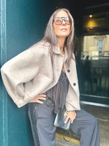 Reece Cropped Jacket - Neutral