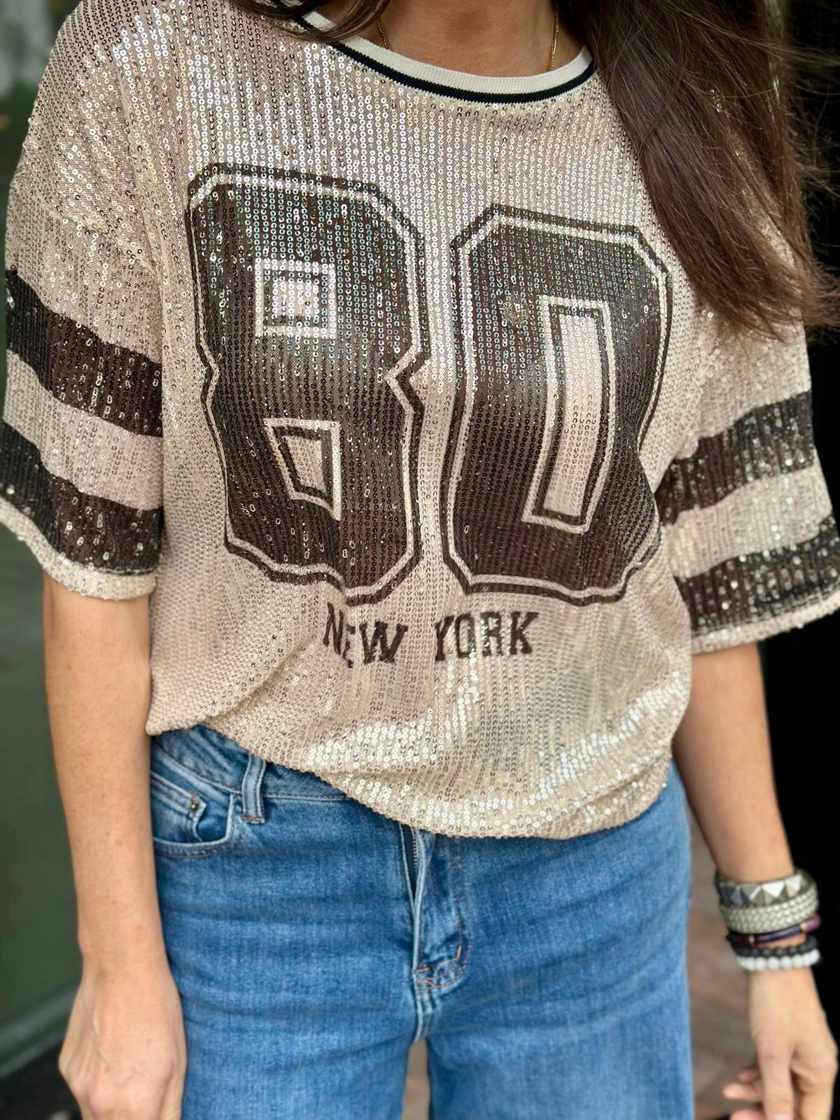 NYC Sequin Tee