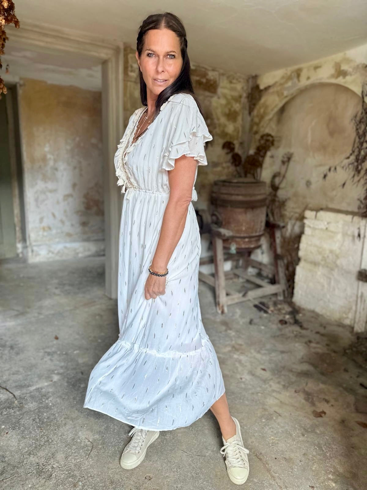 Juniper Maxi Dress - Ecru