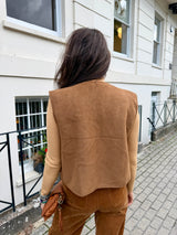 Tess Gilet - Camel