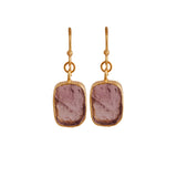 Raw Amethyst Earrings
