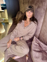 Sue Knitted Jogger - Taupe