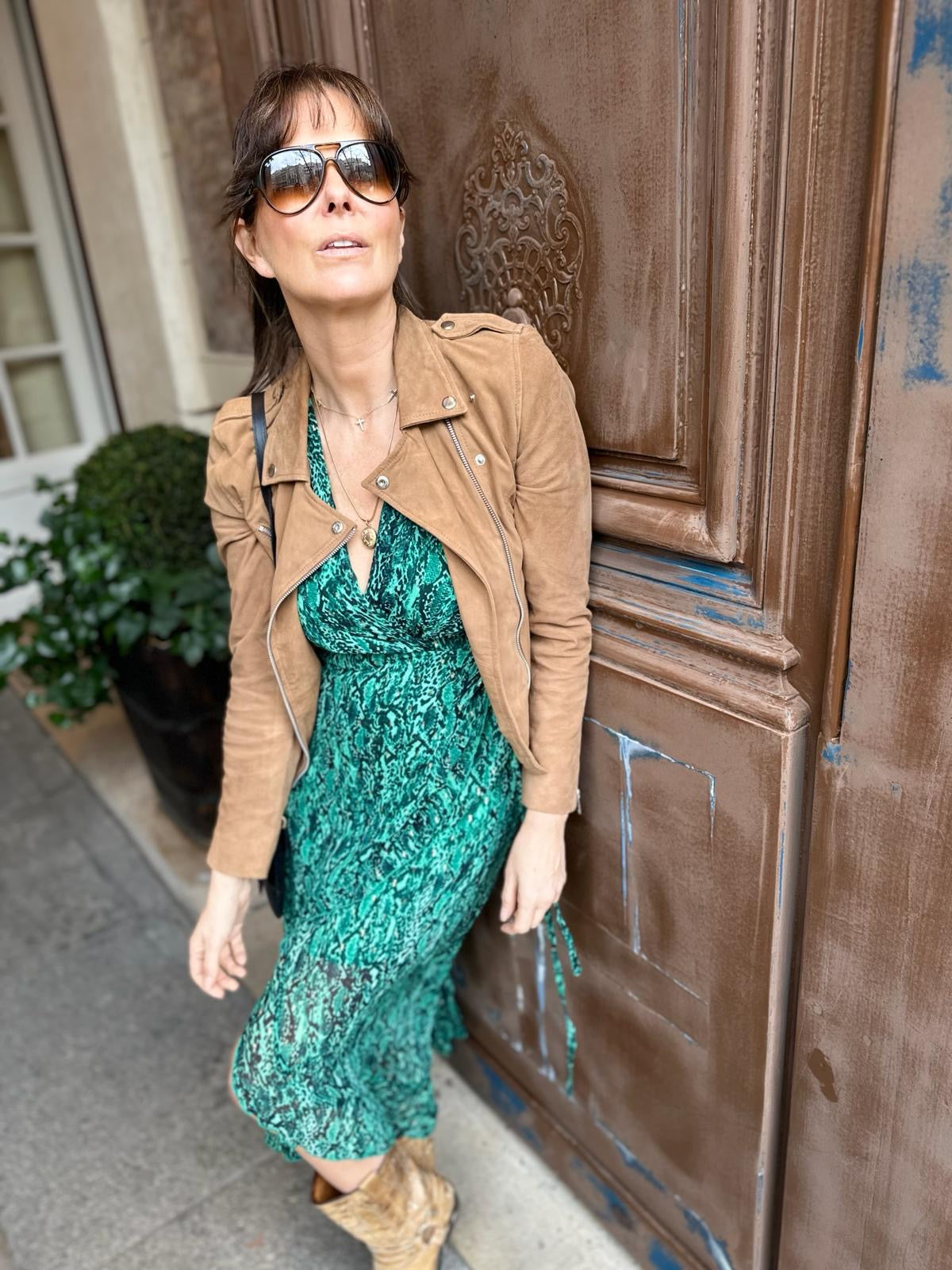 Vestido longo Hampton Wrap